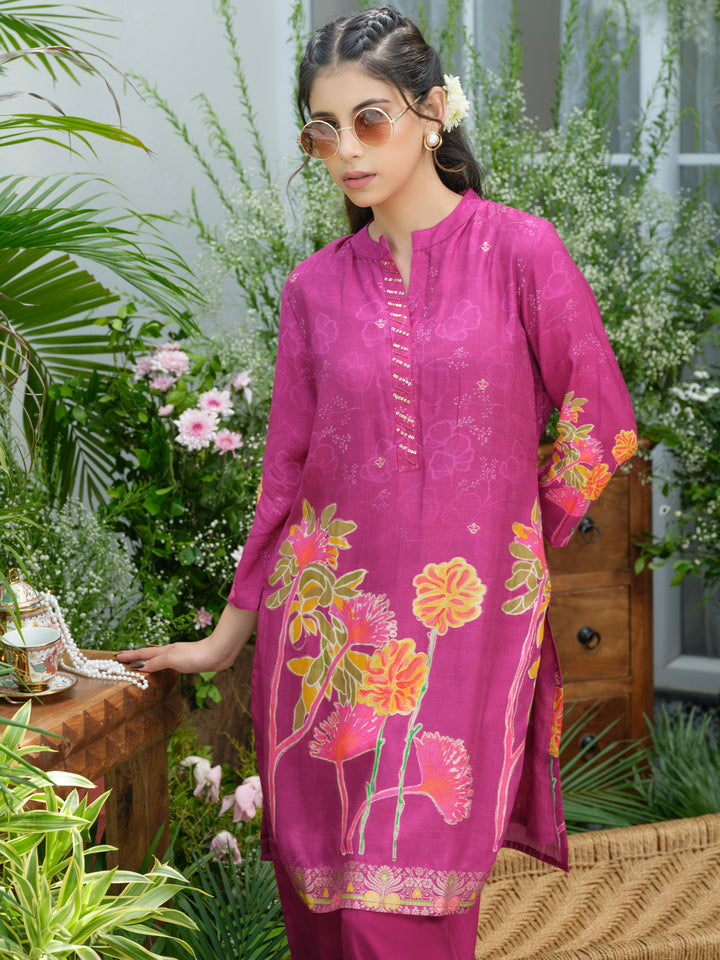 Palash flamingo premium co-ord set