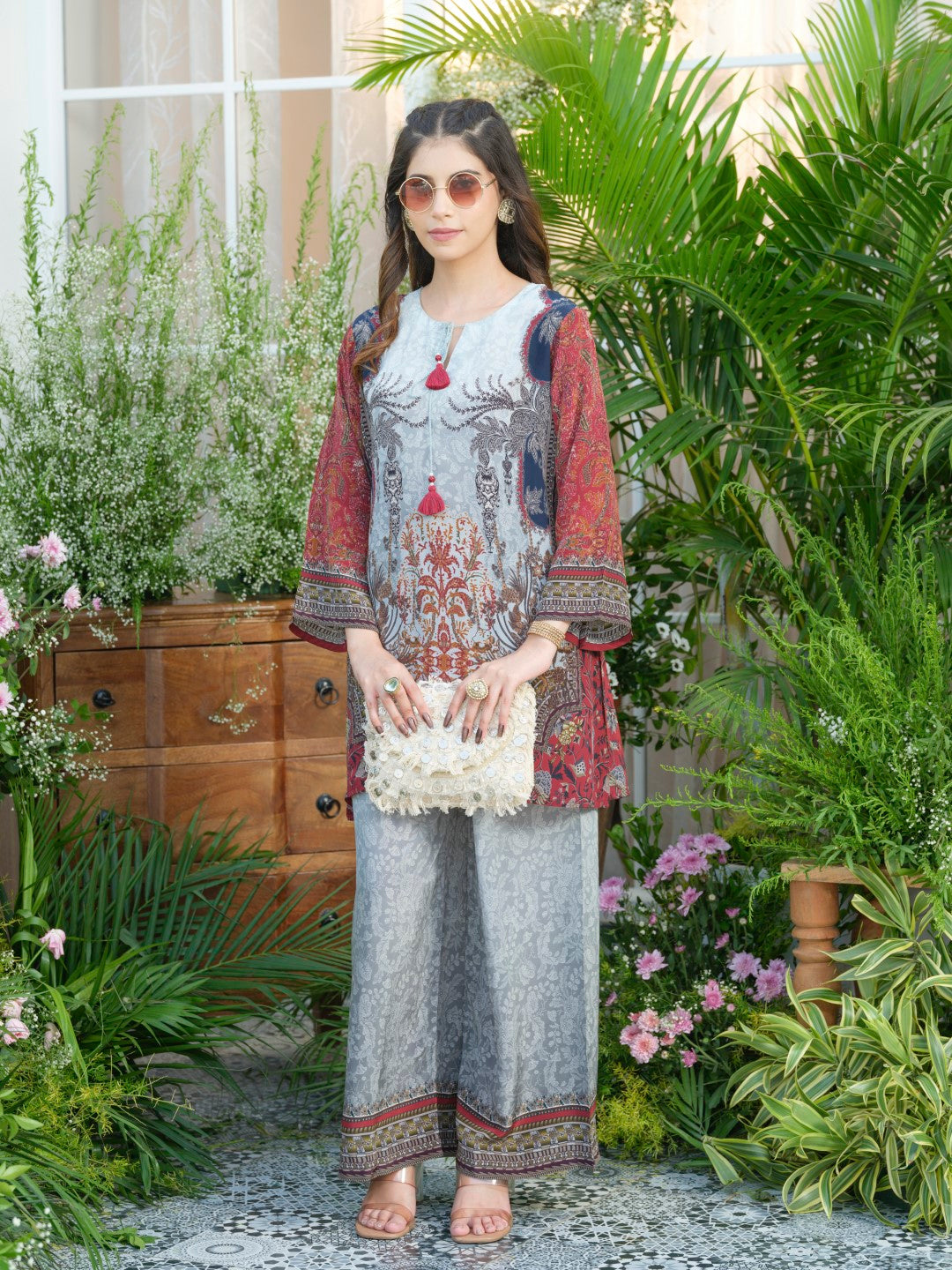 Palash cloud printed Co-ord set