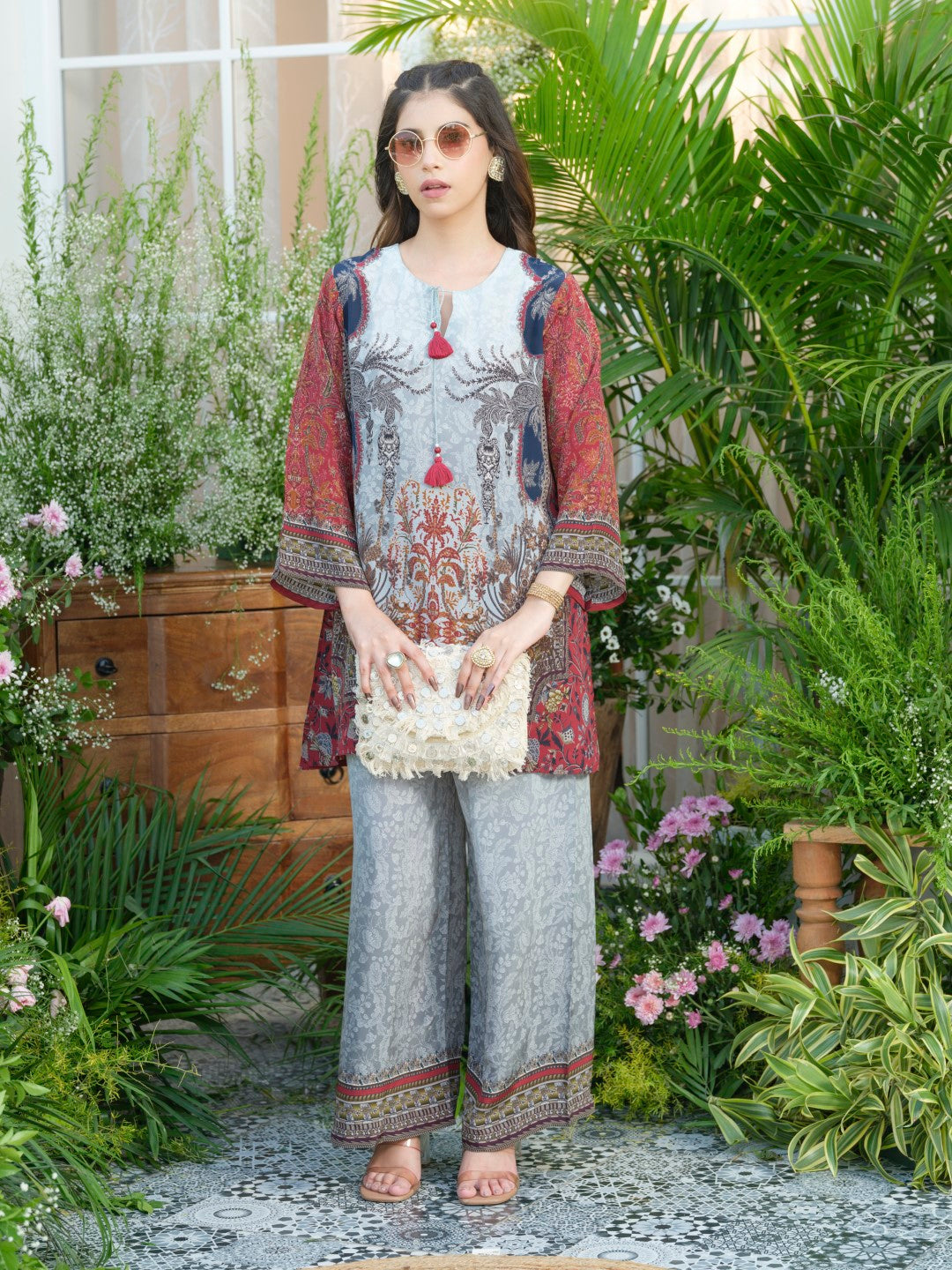 Palash cloud printed Co-ord set