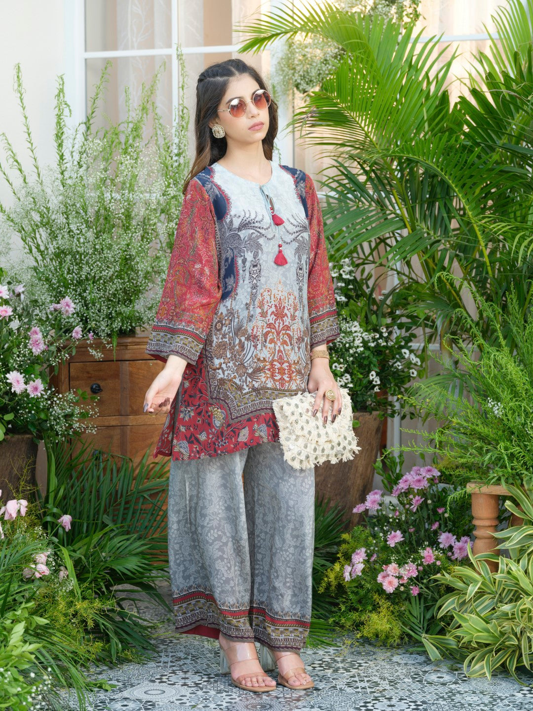 Palash cloud printed Co-ord set