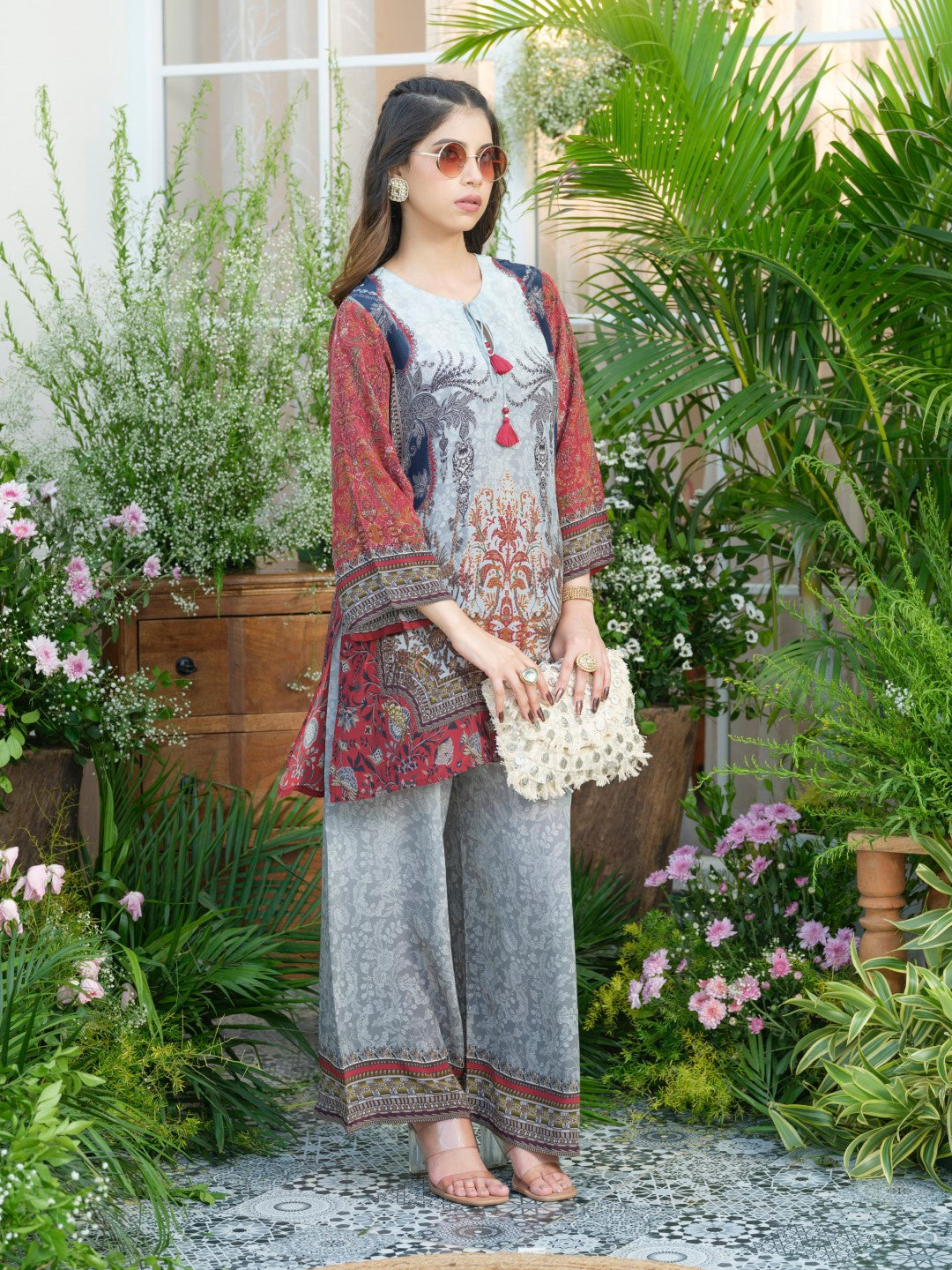 Palash cloud printed Co-ord set