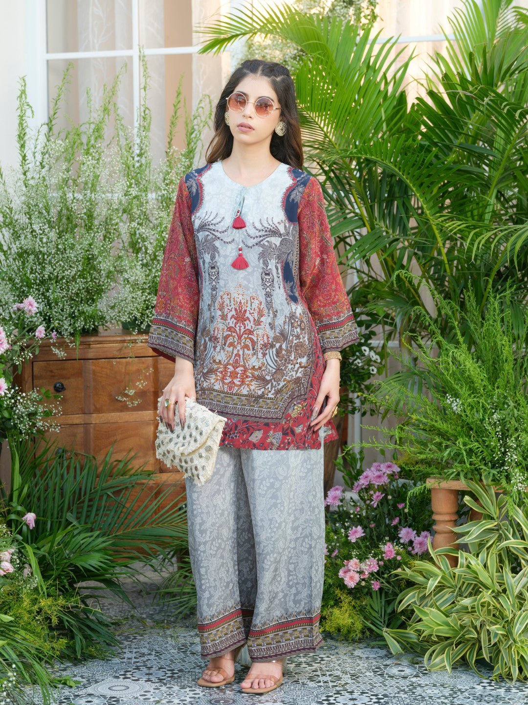 Palash cloud printed Co-ord set