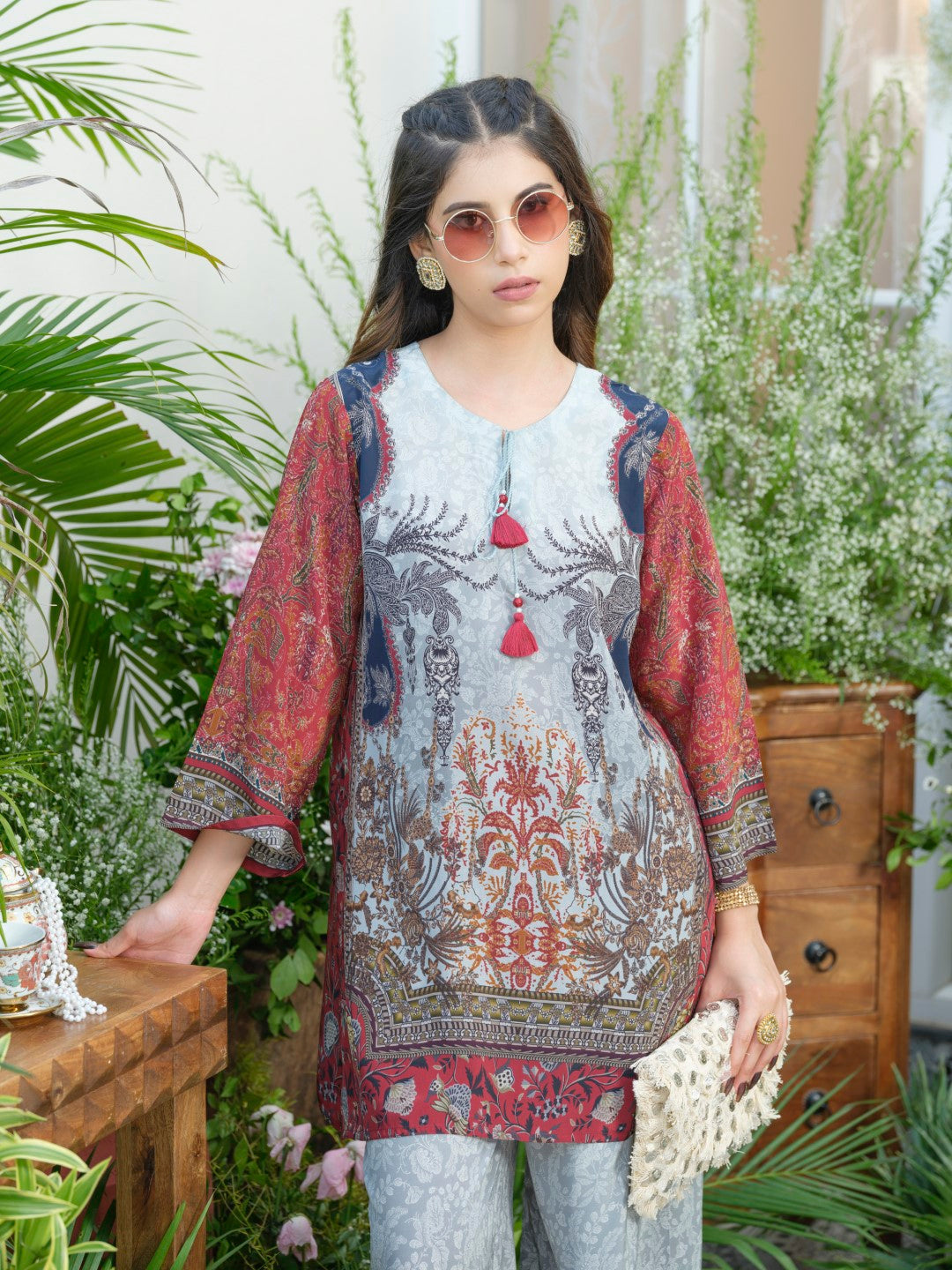 Palash cloud printed Co-ord set