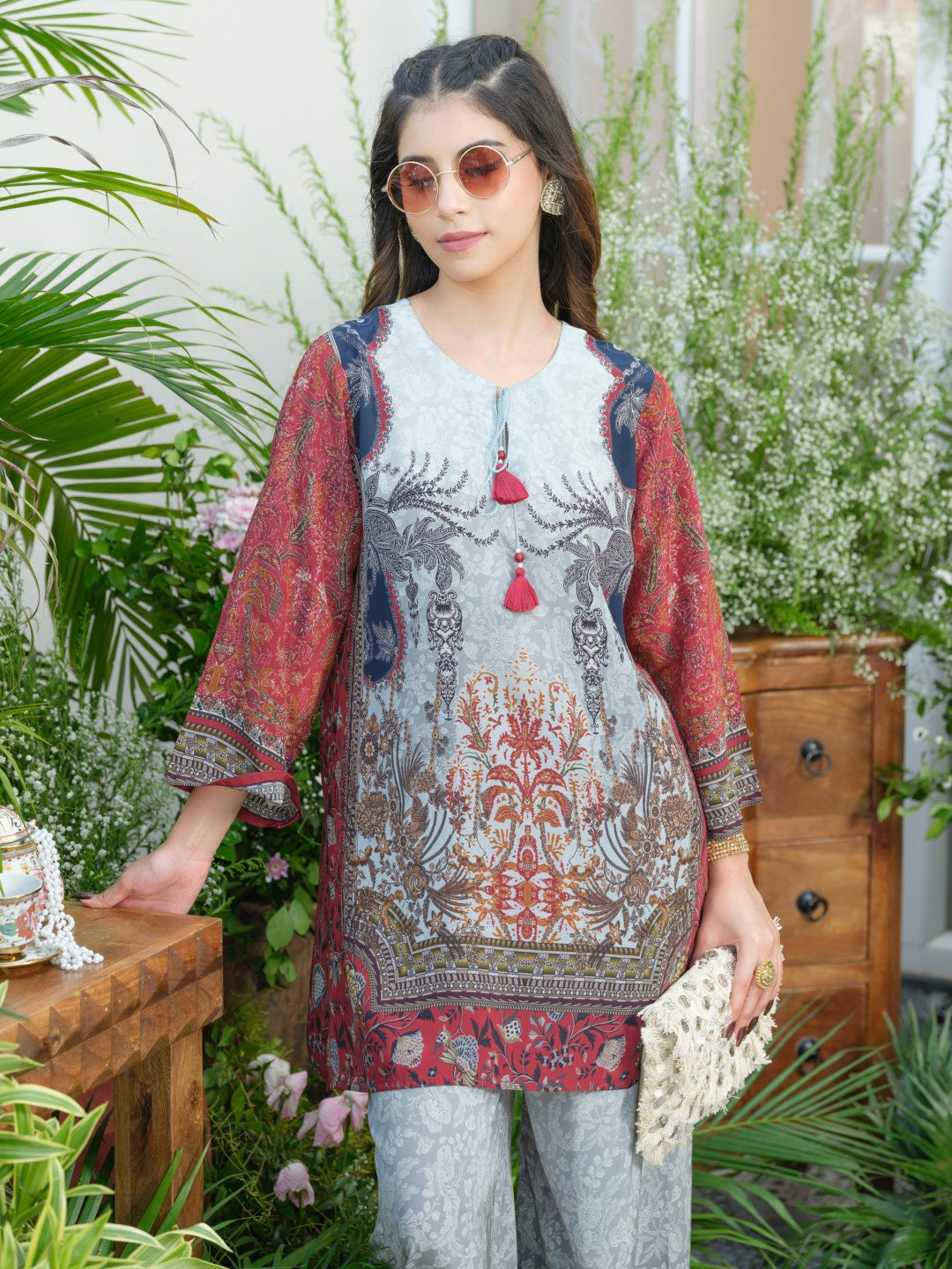 Palash cloud printed Co-ord set