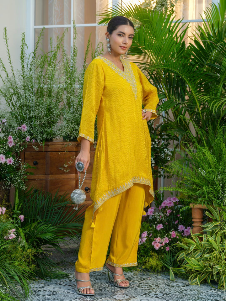 Palash canary work Premium co-ord set S2