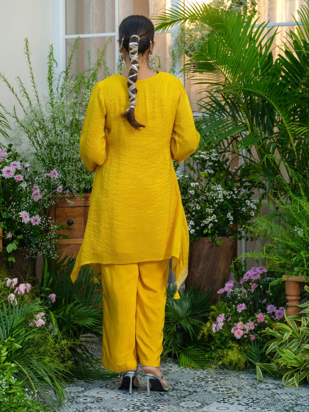 Palash canary work Premium co-ord set S2