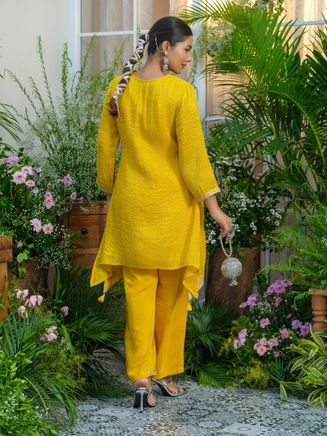 Palash canary work Premium co-ord set S2