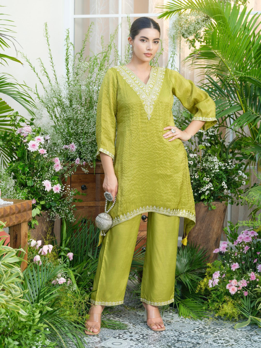 Palash pickle festive fusion co-ord set