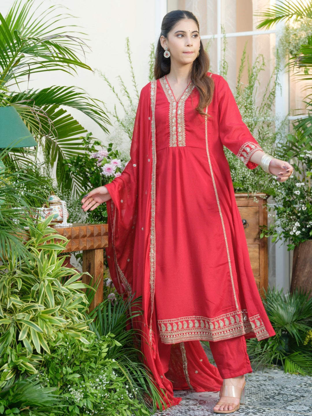 Palash Valentine Full Work Suit Set