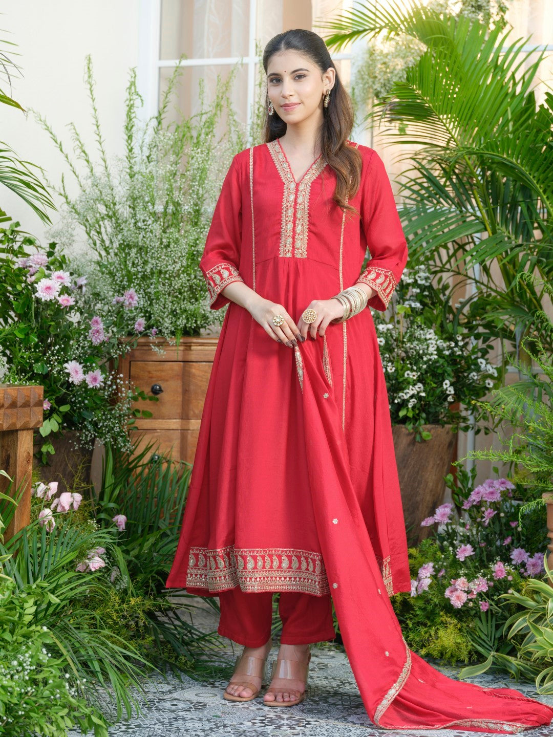 Palash Valentine Full Work Suit Set