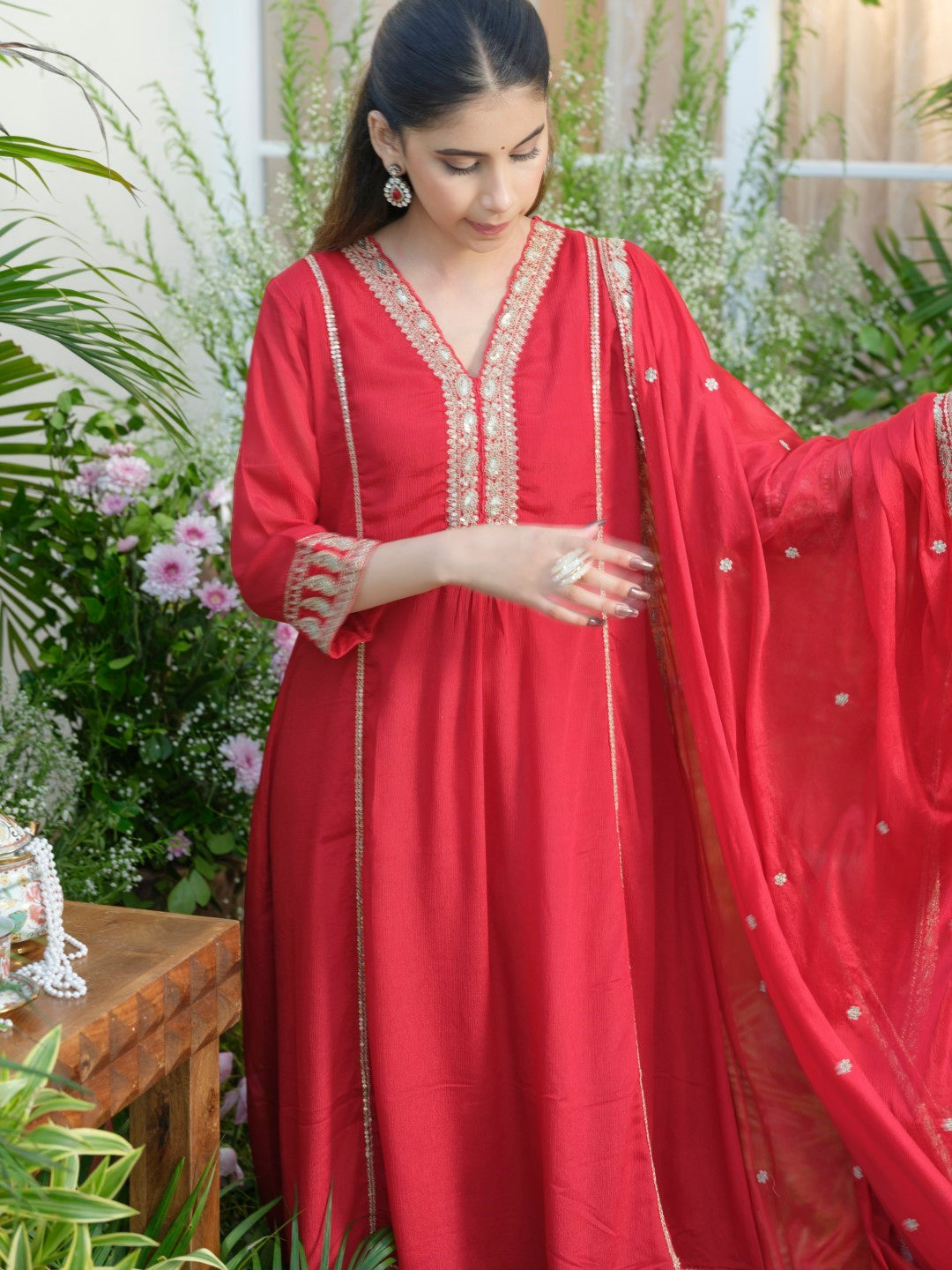 Palash Valentine Full Work Suit Set