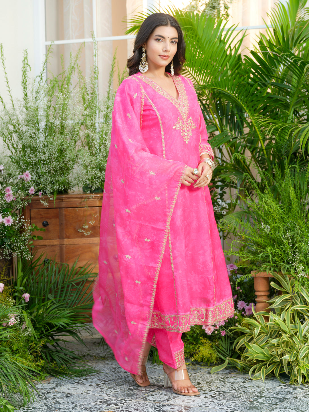 Palash Roses Full Work Suit Set