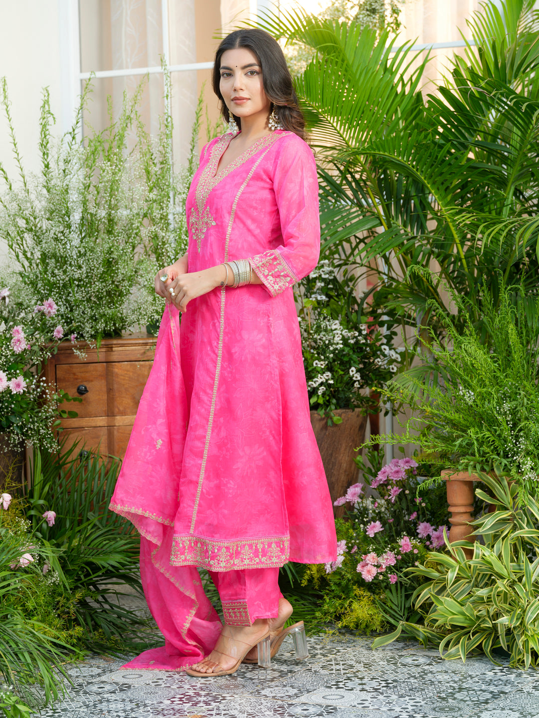 Palash Roses Full Work Suit Set