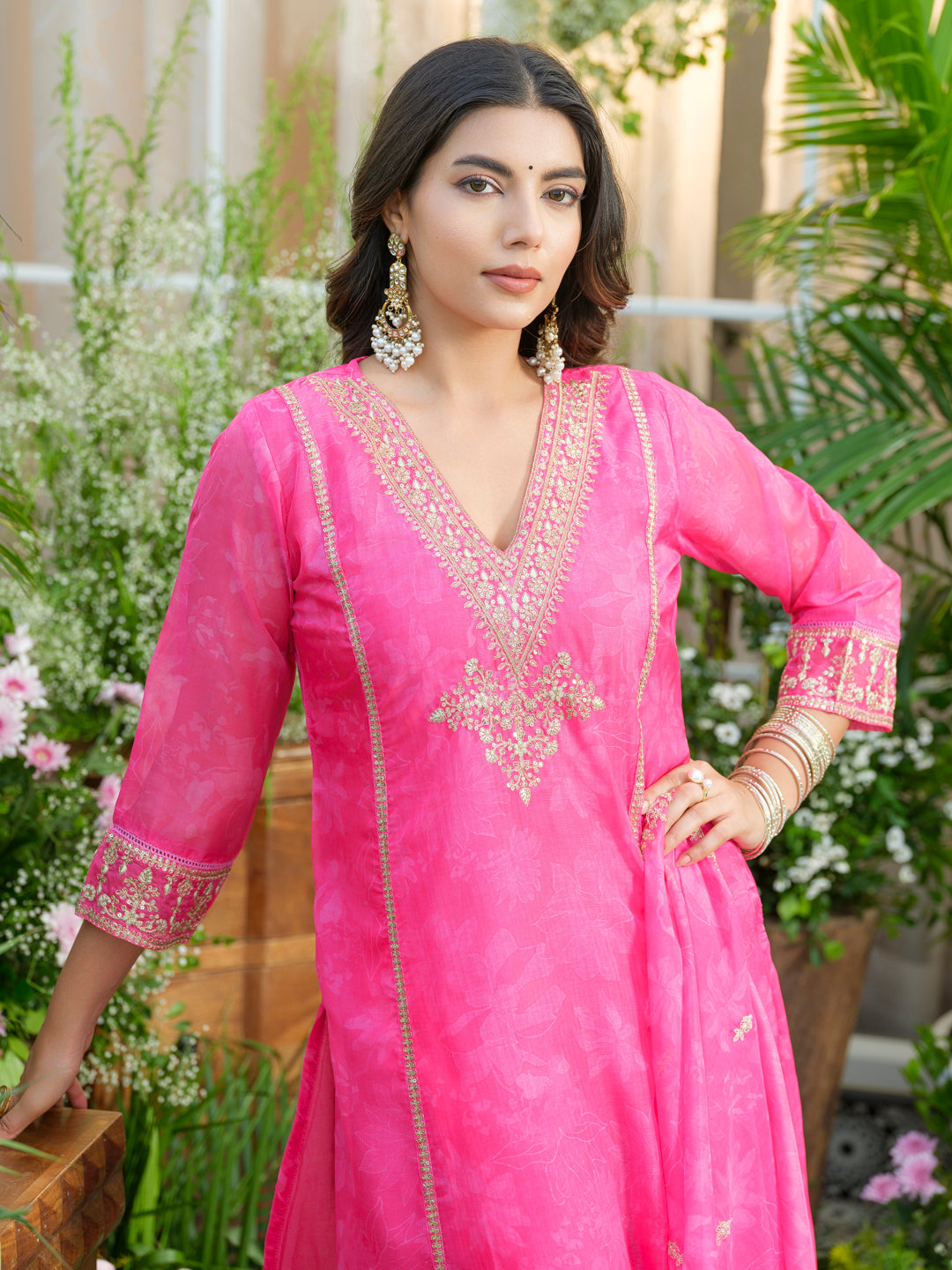 Palash Roses Full Work Suit Set