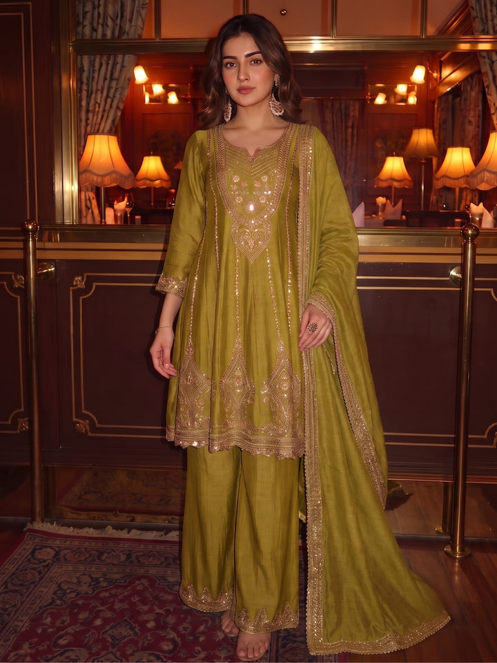 Alpa Daffodil Full Work Farshi Suit Set