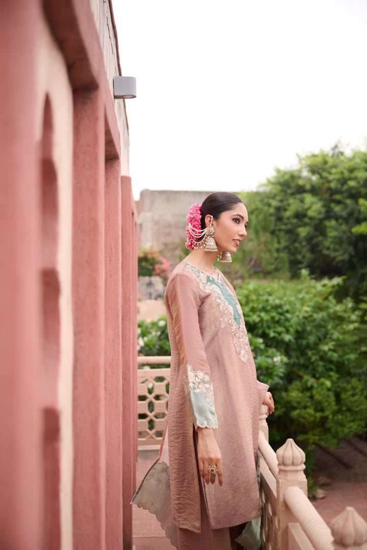 Gaurisha Tan Full Work Premium Suit set