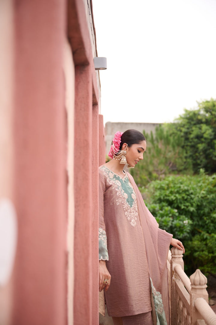 Gaurisha Tan Full Work Premium Suit set