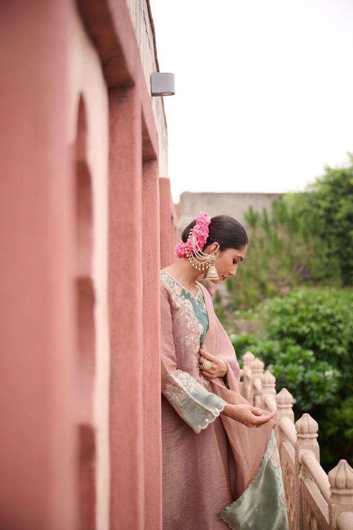 Gaurisha Tan Full Work Premium Suit set