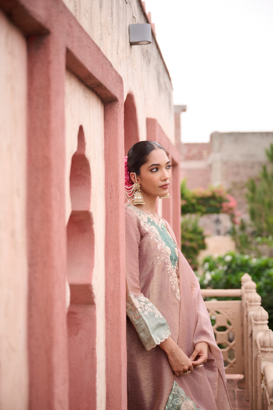 Gaurisha Tan Full Work Premium Suit set