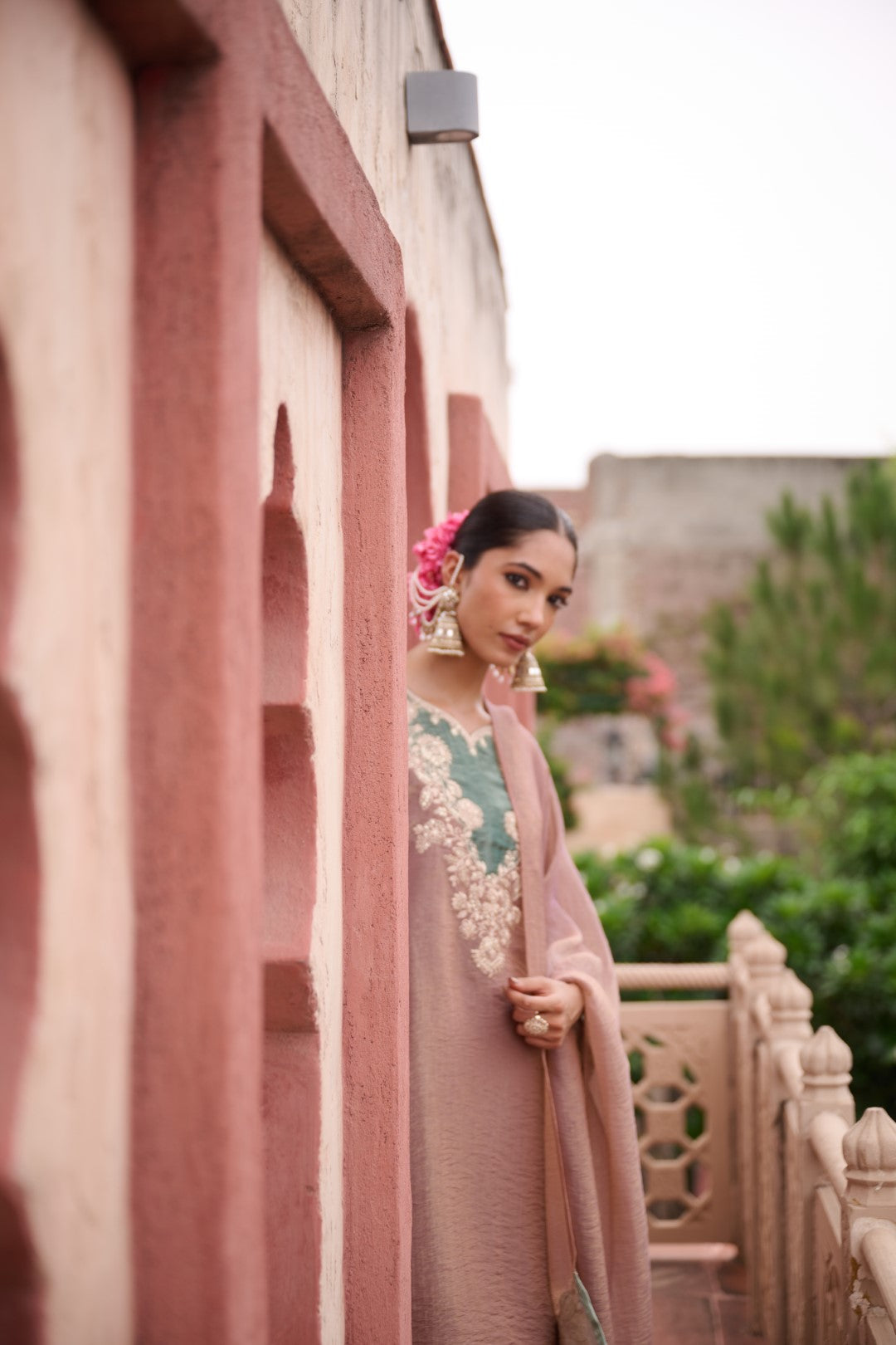 Gaurisha Tan Full Work Premium Suit set