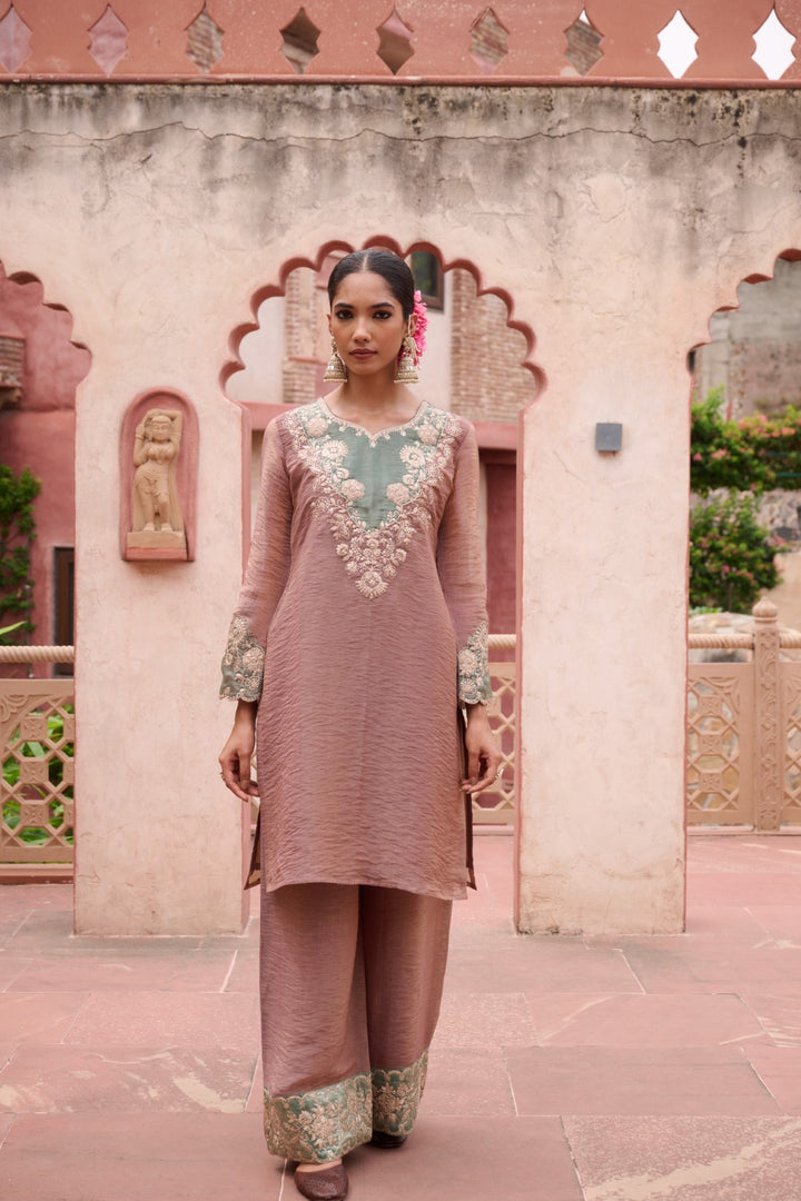 Gaurisha Tan Full Work Premium Suit set