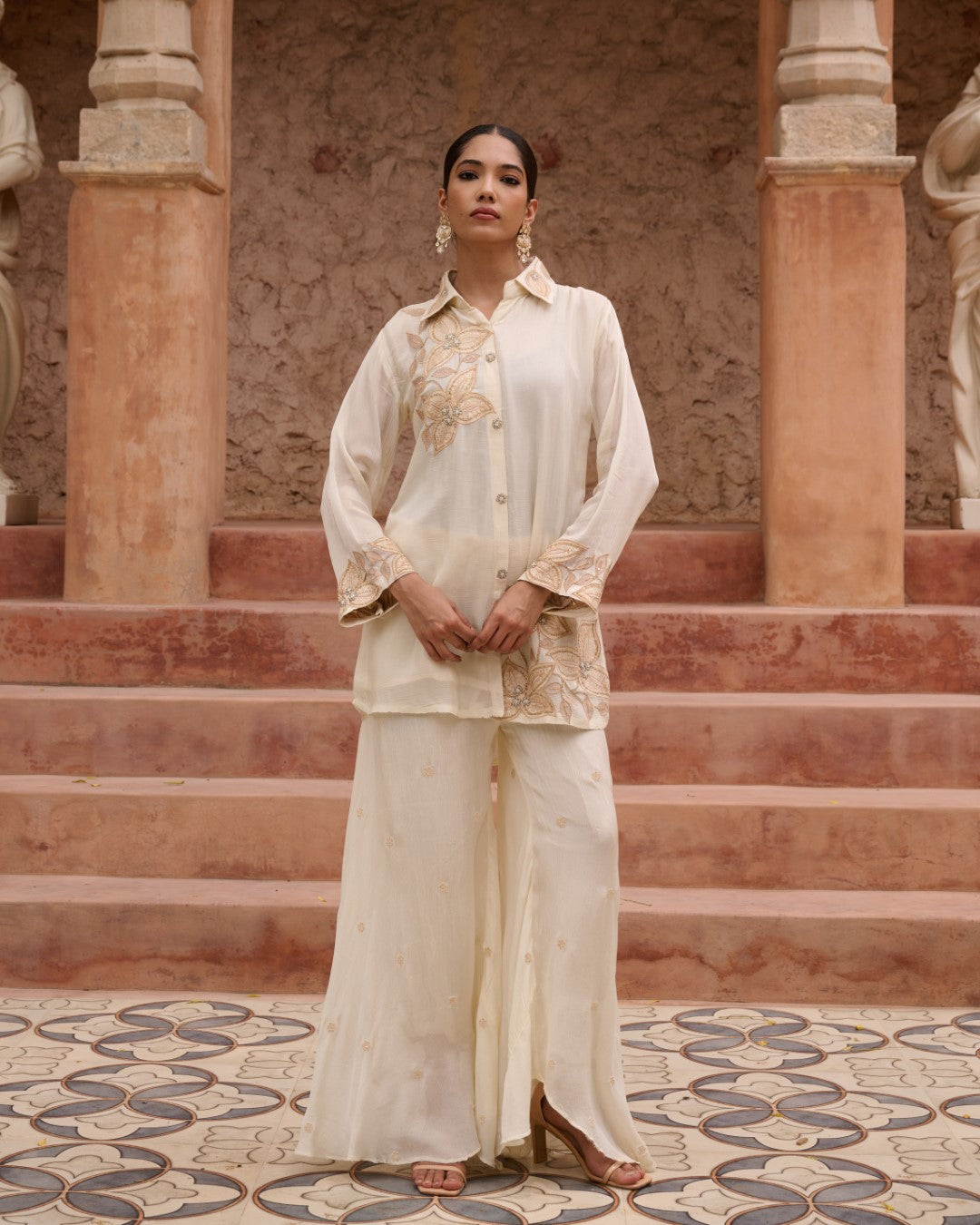 Sangini Dove Work Premium Co-ord Set