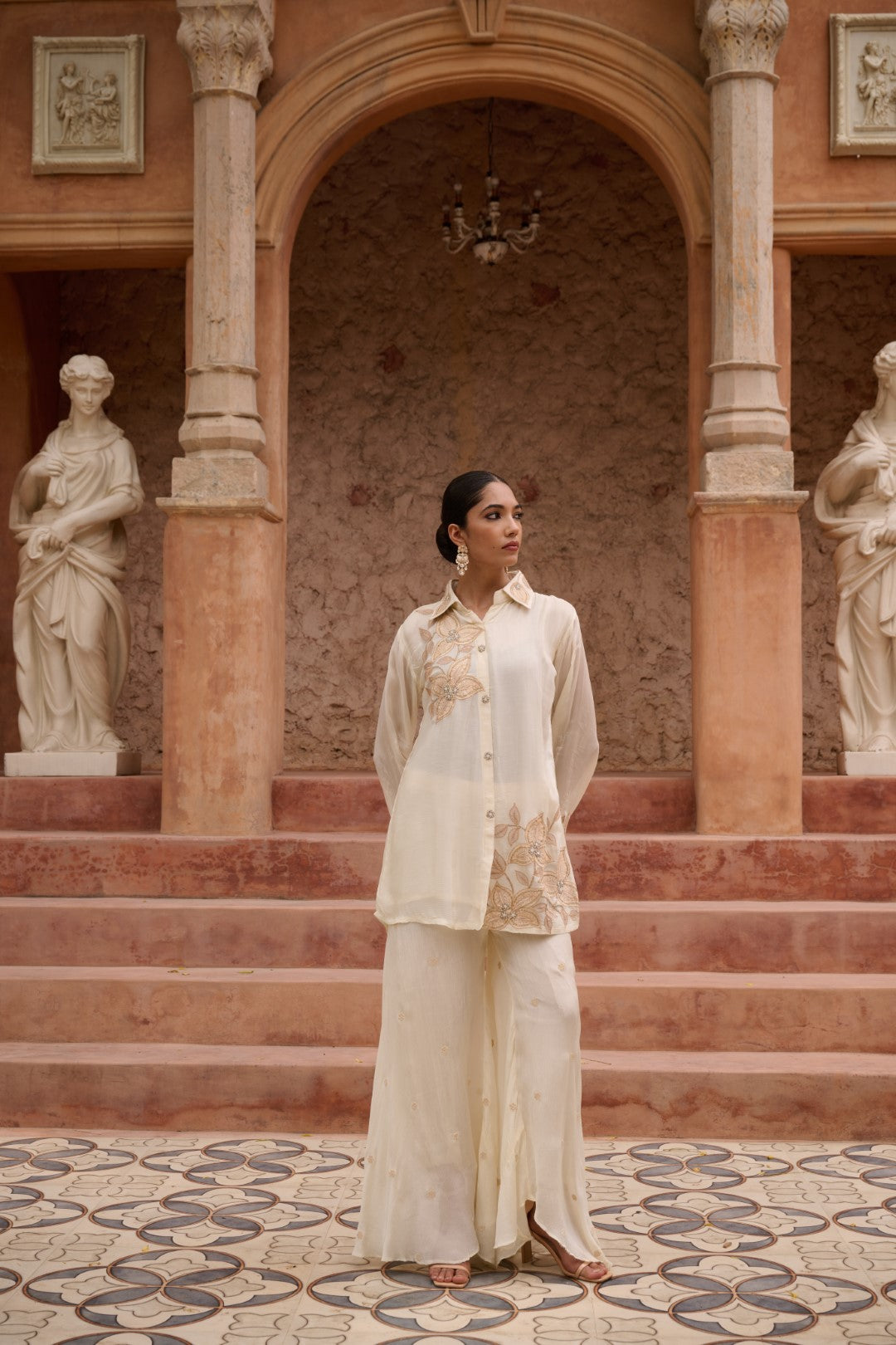 Sangini Dove Work Premium Co-ord Set