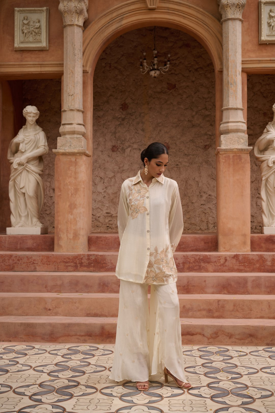 Sangini Dove Work Premium Co-ord Set