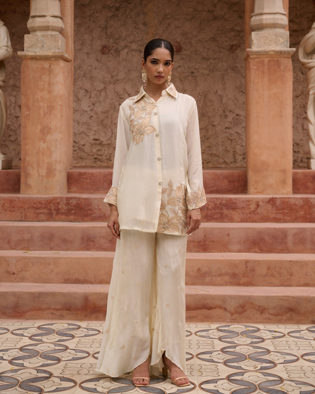 Sangini Dove Work Premium Co-ord Set