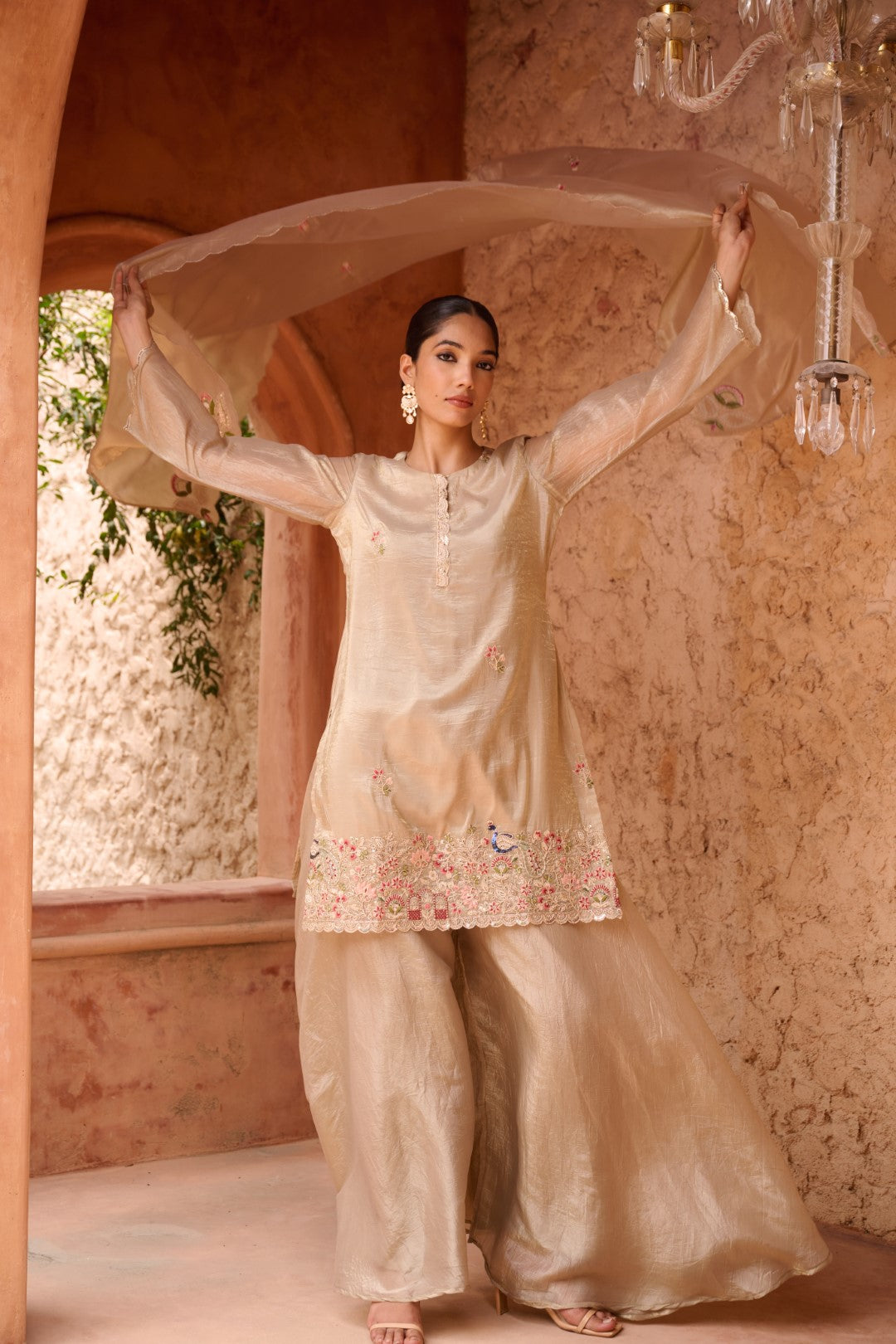 Sangini gold full work premium suit set