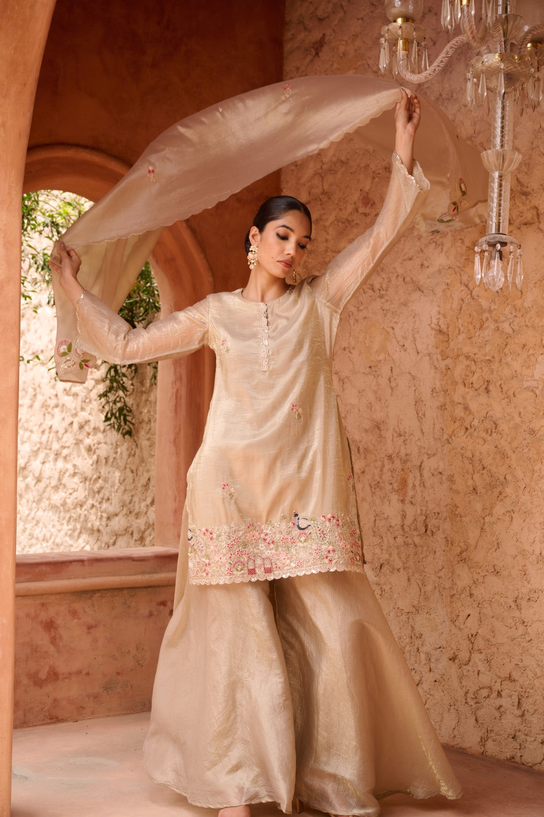 Sangini gold full work premium suit set