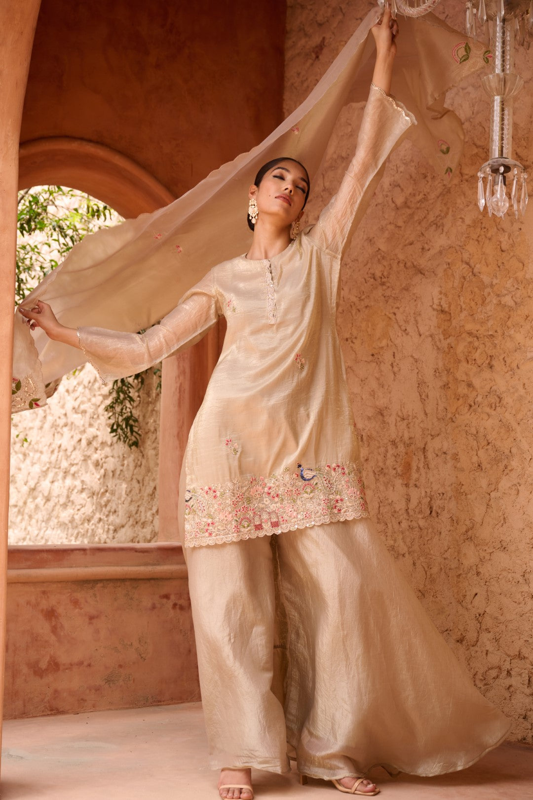 Sangini gold full work premium suit set