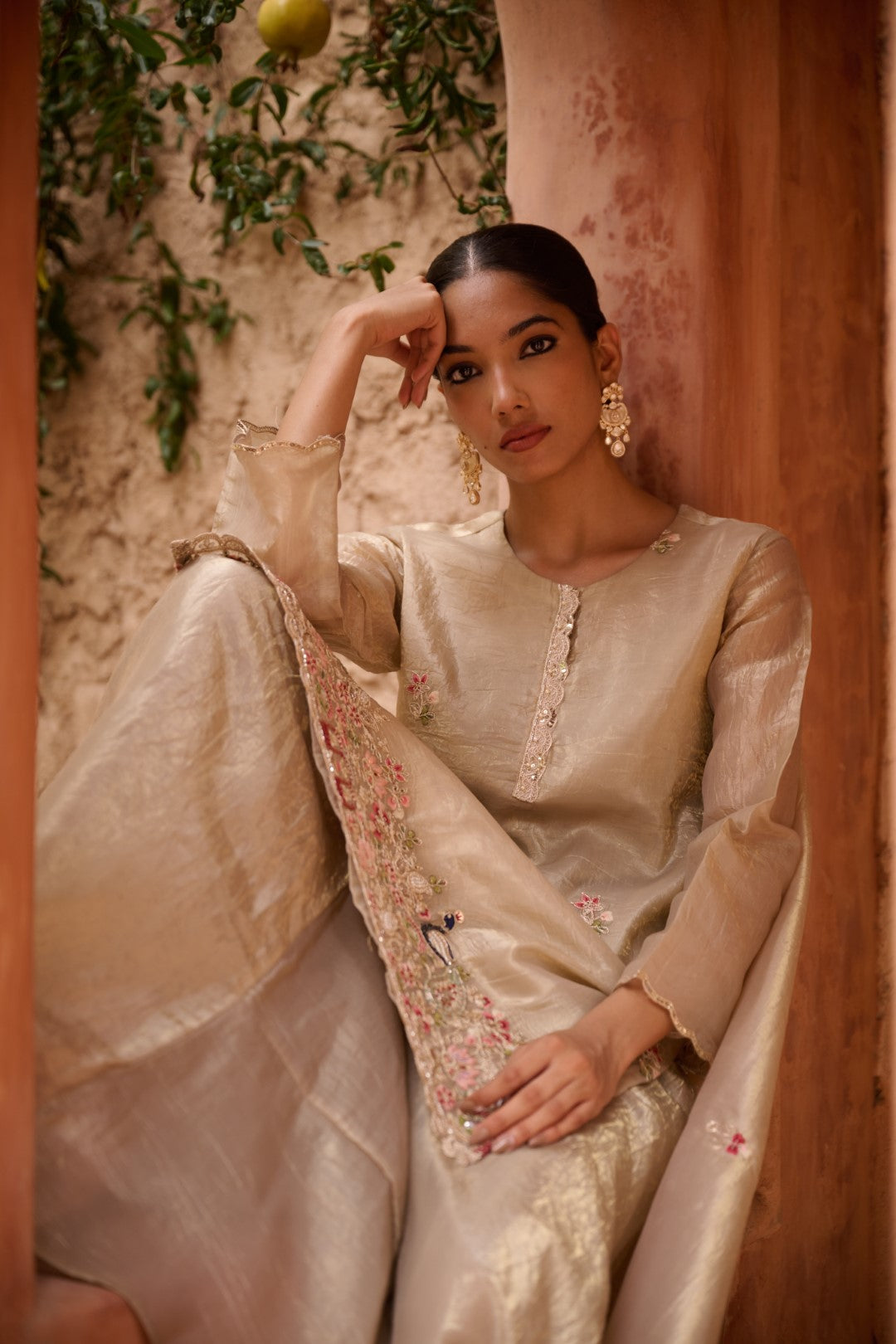 Sangini gold full work premium suit set