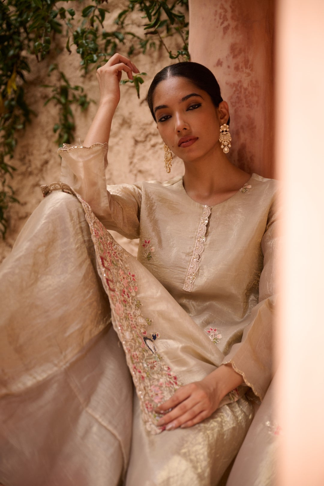 Sangini gold full work premium suit set