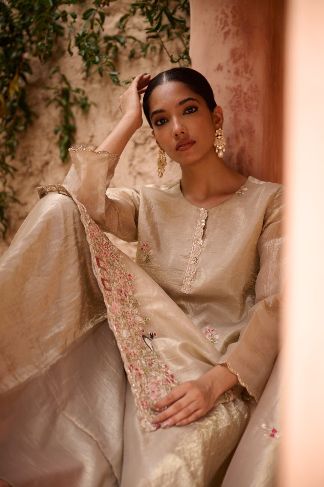 Sangini gold full work premium suit set