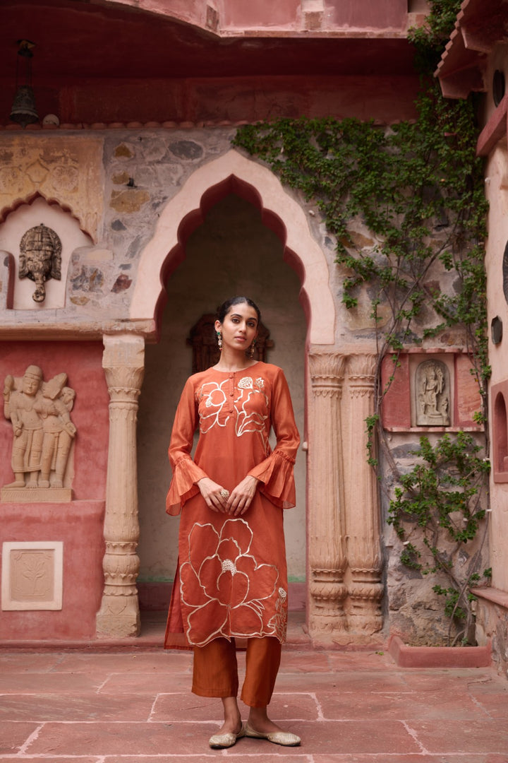 Sangini Apricot Premium Suit set