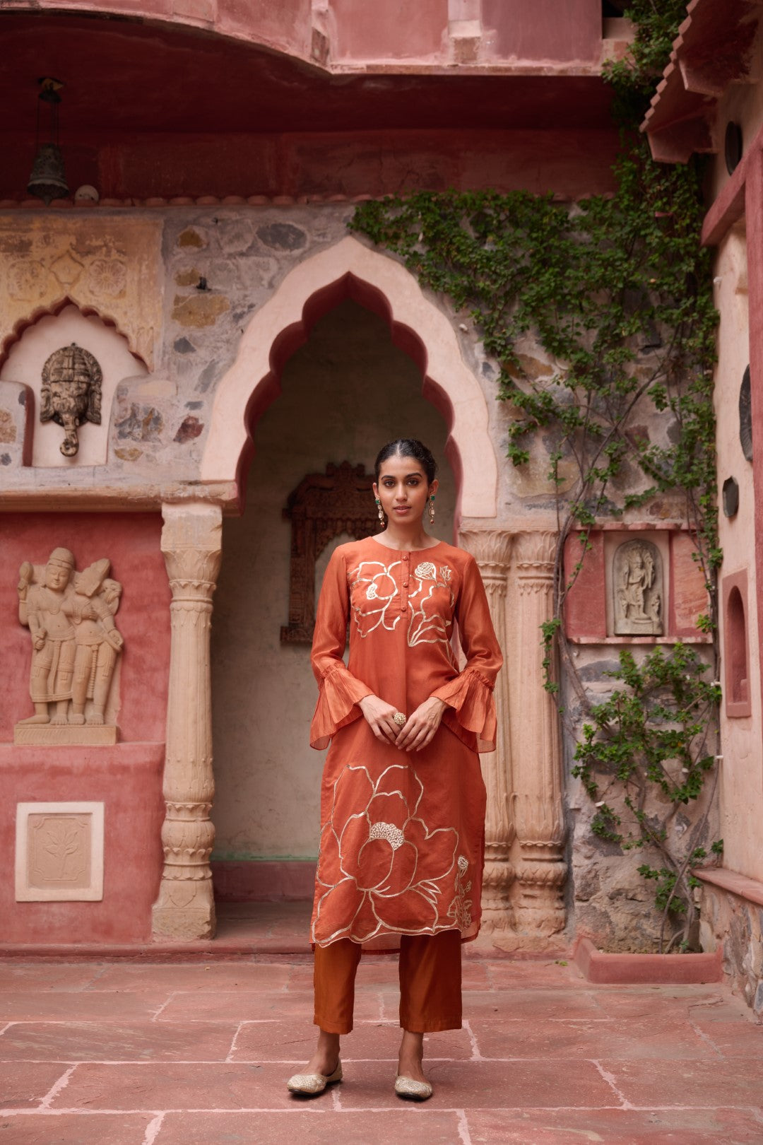 Sangini Apricot Premium Suit set