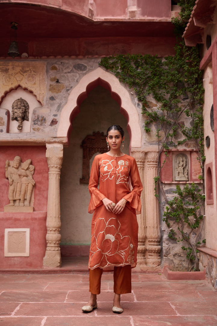 Sangini Apricot Premium Suit set