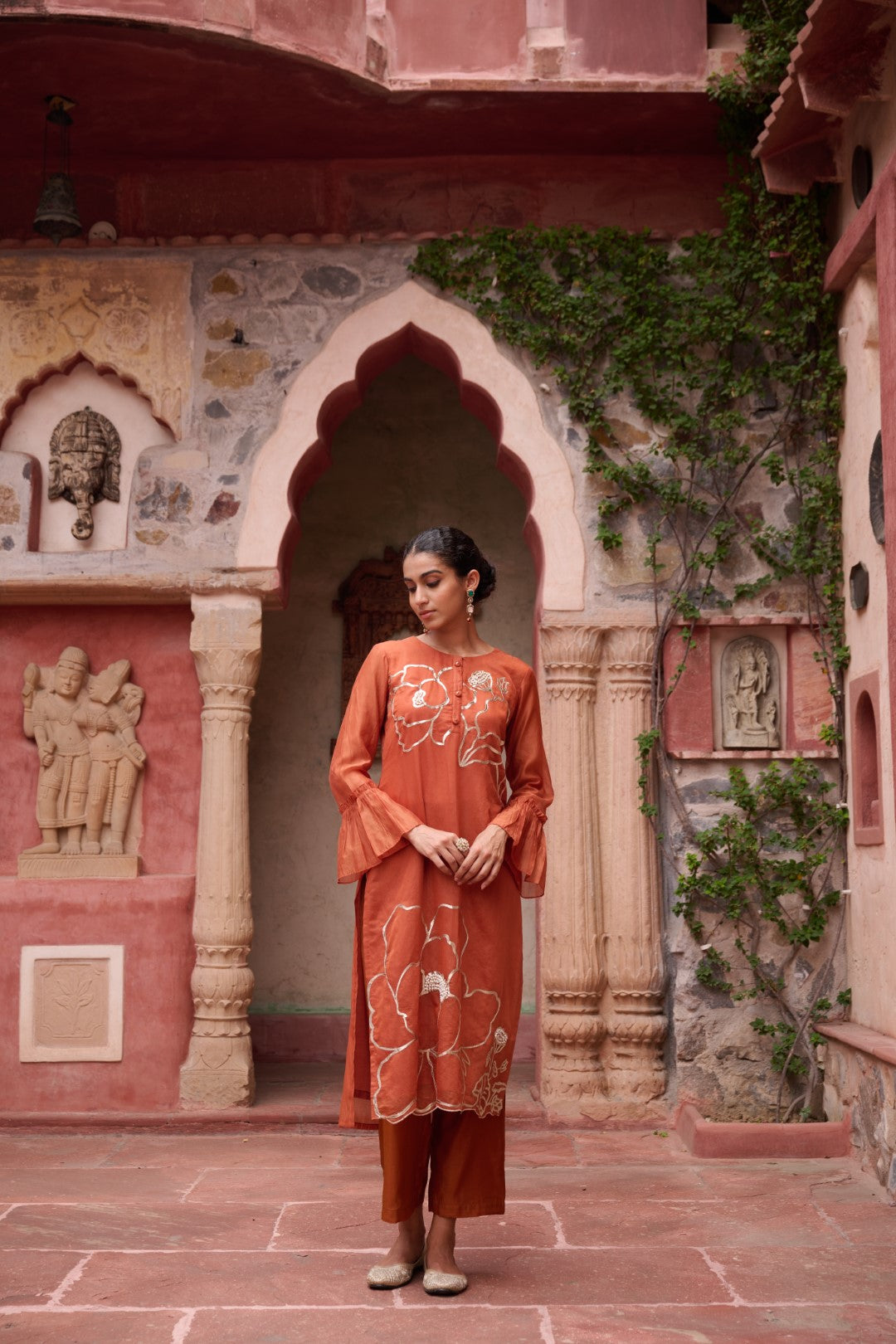 Sangini Apricot Premium Suit set