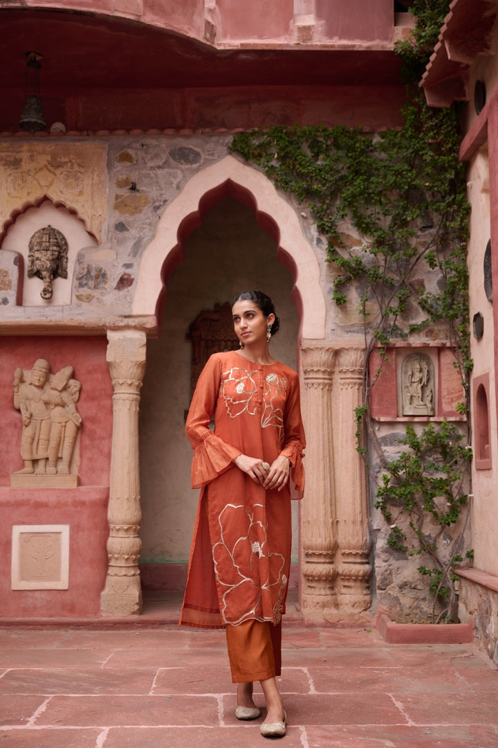 Sangini Apricot Premium Suit set