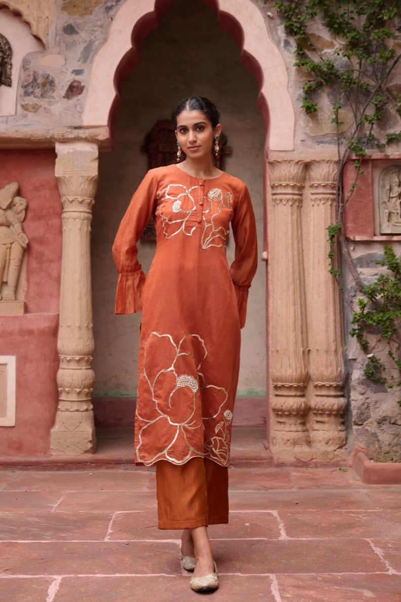 Sangini Apricot Premium Suit set