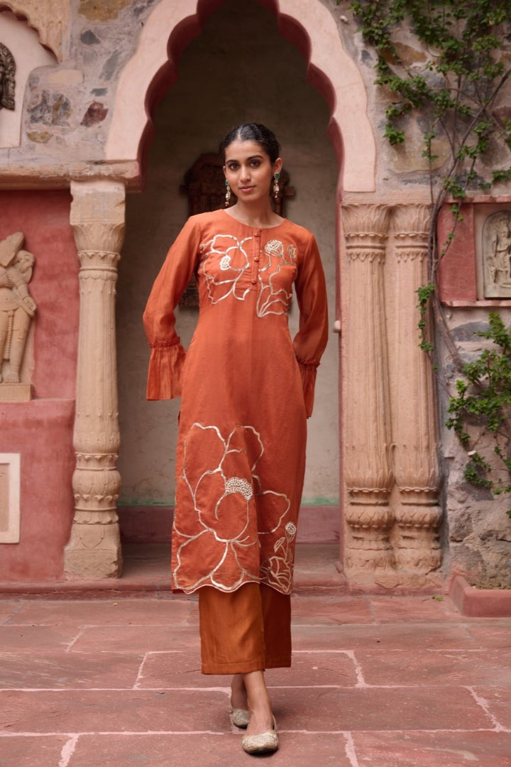 Sangini Apricot Premium Suit set