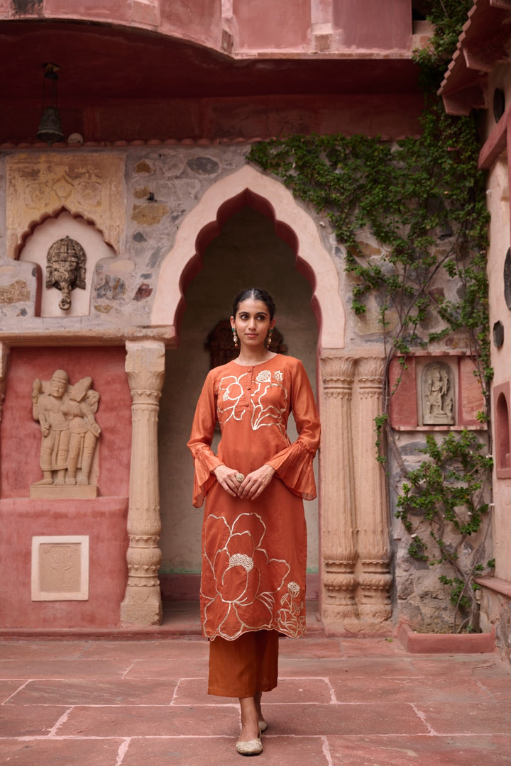 Sangini Apricot Premium Suit set