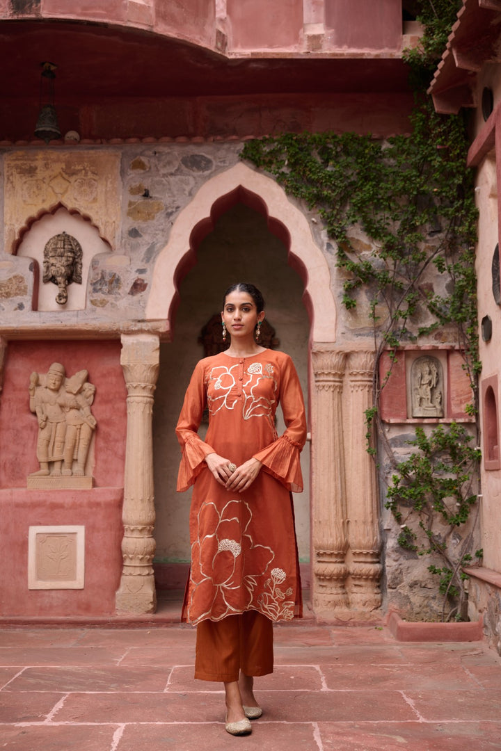 Sangini Apricot Premium Suit set