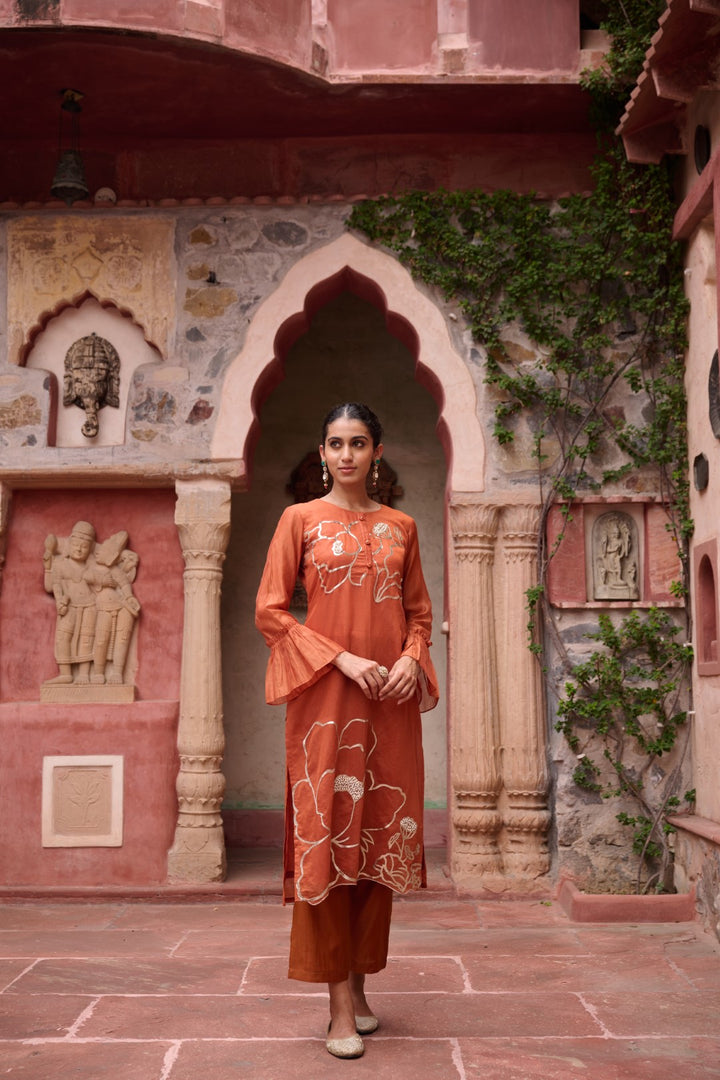 Sangini Apricot Premium Suit set