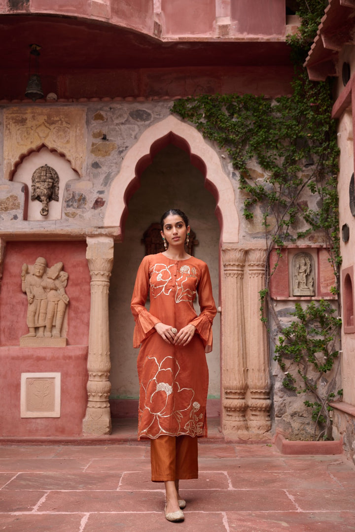 Sangini Apricot Premium Suit set