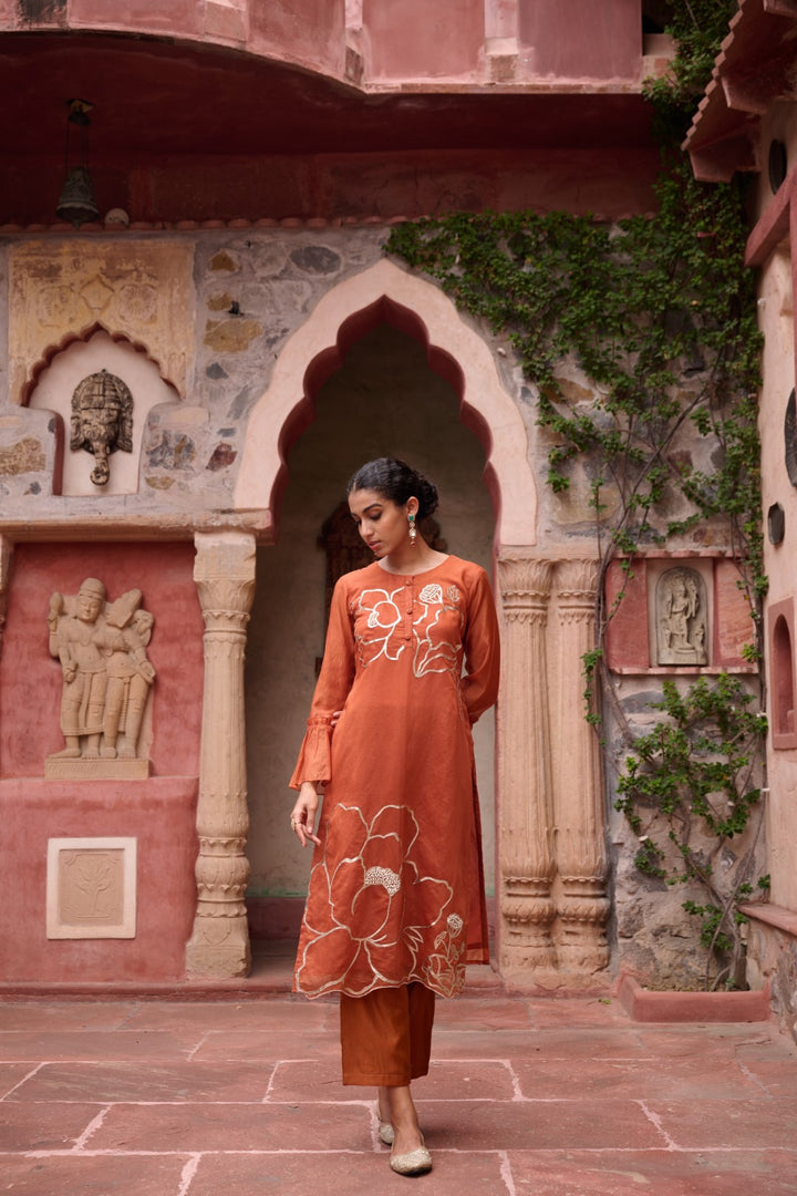 Sangini Apricot Premium Suit set