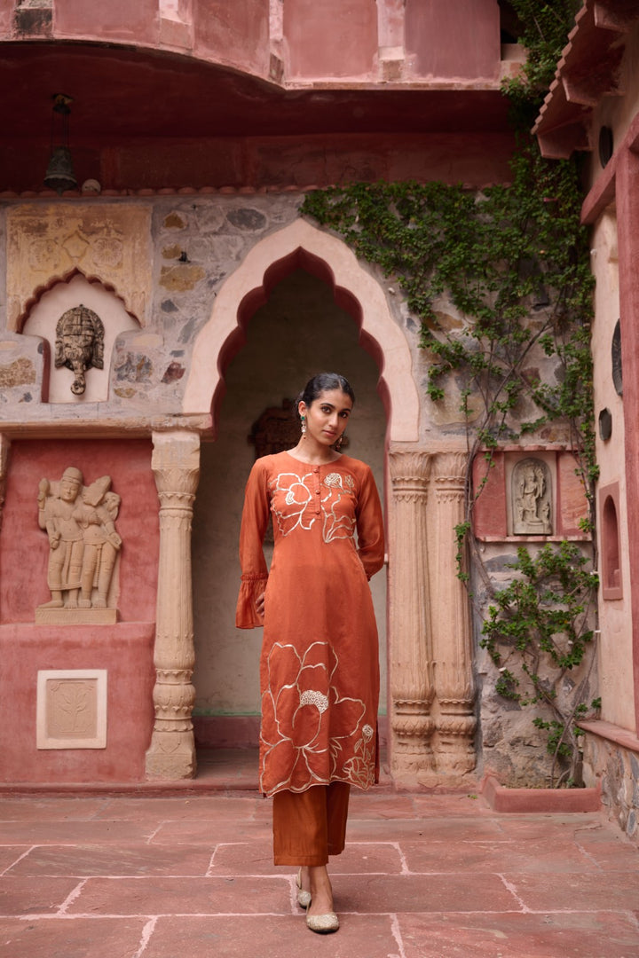 Sangini Apricot Premium Suit set