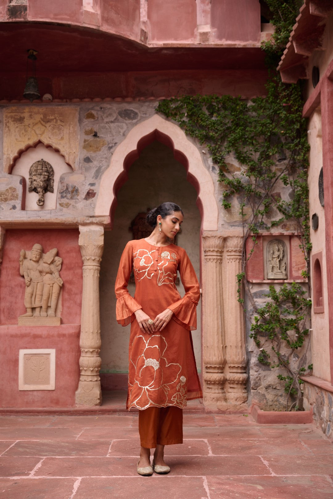 Sangini Apricot Premium Suit set