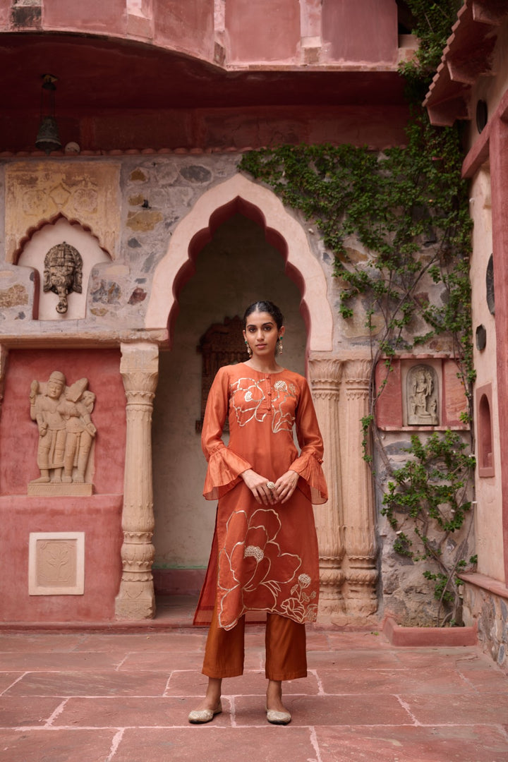 Sangini Apricot Premium Suit set